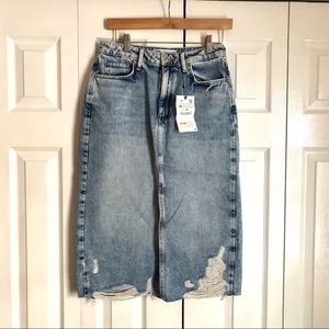 NWT ZARA Demi Midi Skirt